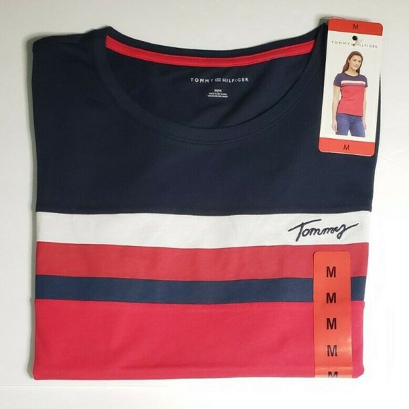 Tommy Hilfiger Women's Short Sleeve Top T-Shirt - Picture 3 of 5